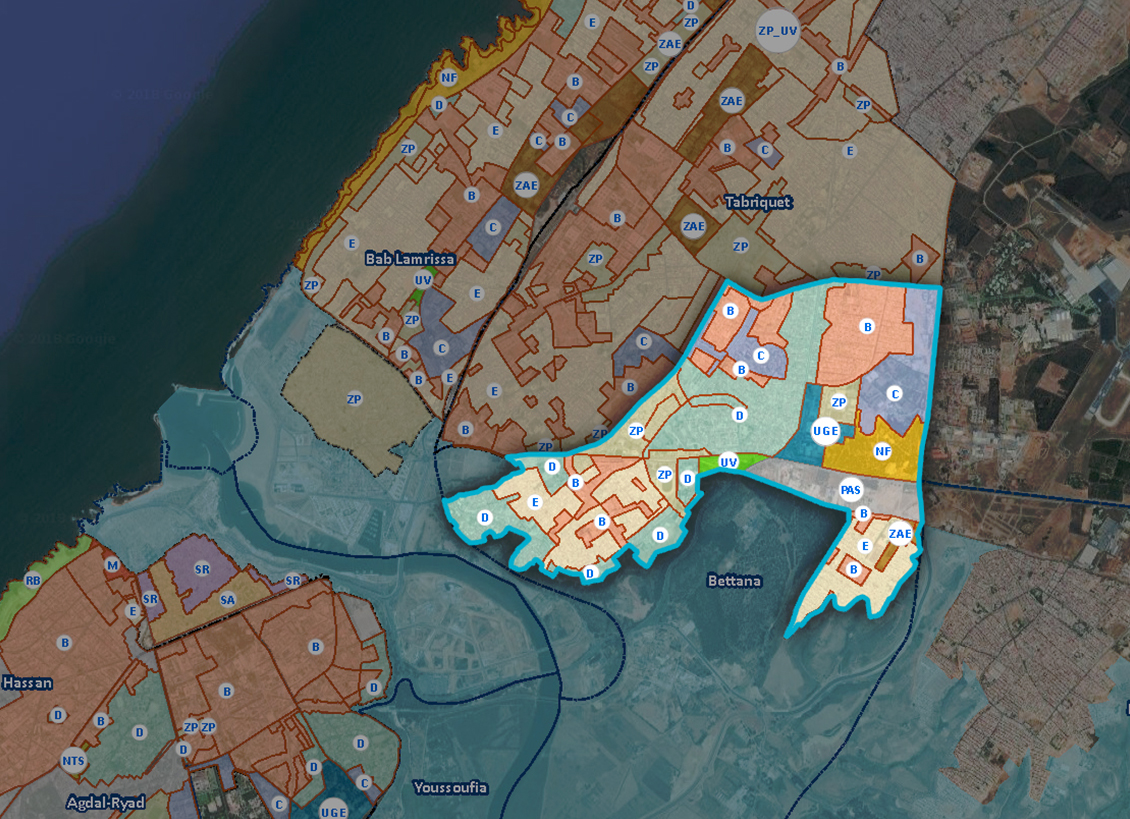 L’Agence Urbaine de Rabat-Salé met en ligne le Plan d’Aménagement Homologué de BETTANA.